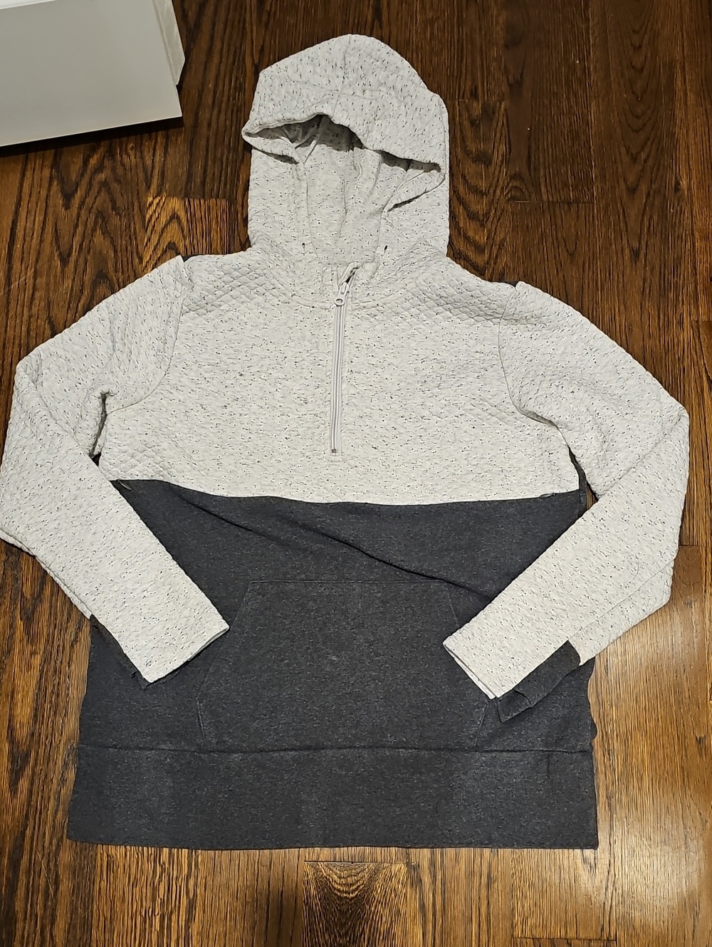 Nursing Queen Speckled light gray & Charcoal Nursing Hoodie